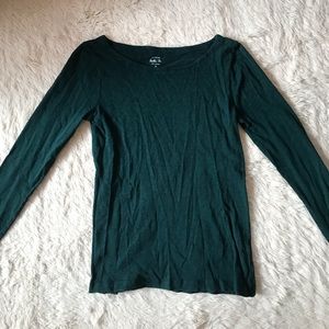 Emerald Green J-Crew long sleeve